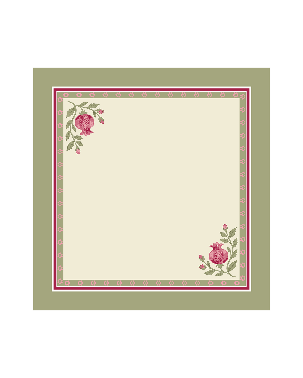 Anar Pink Cotton Table Napkin Set of 6