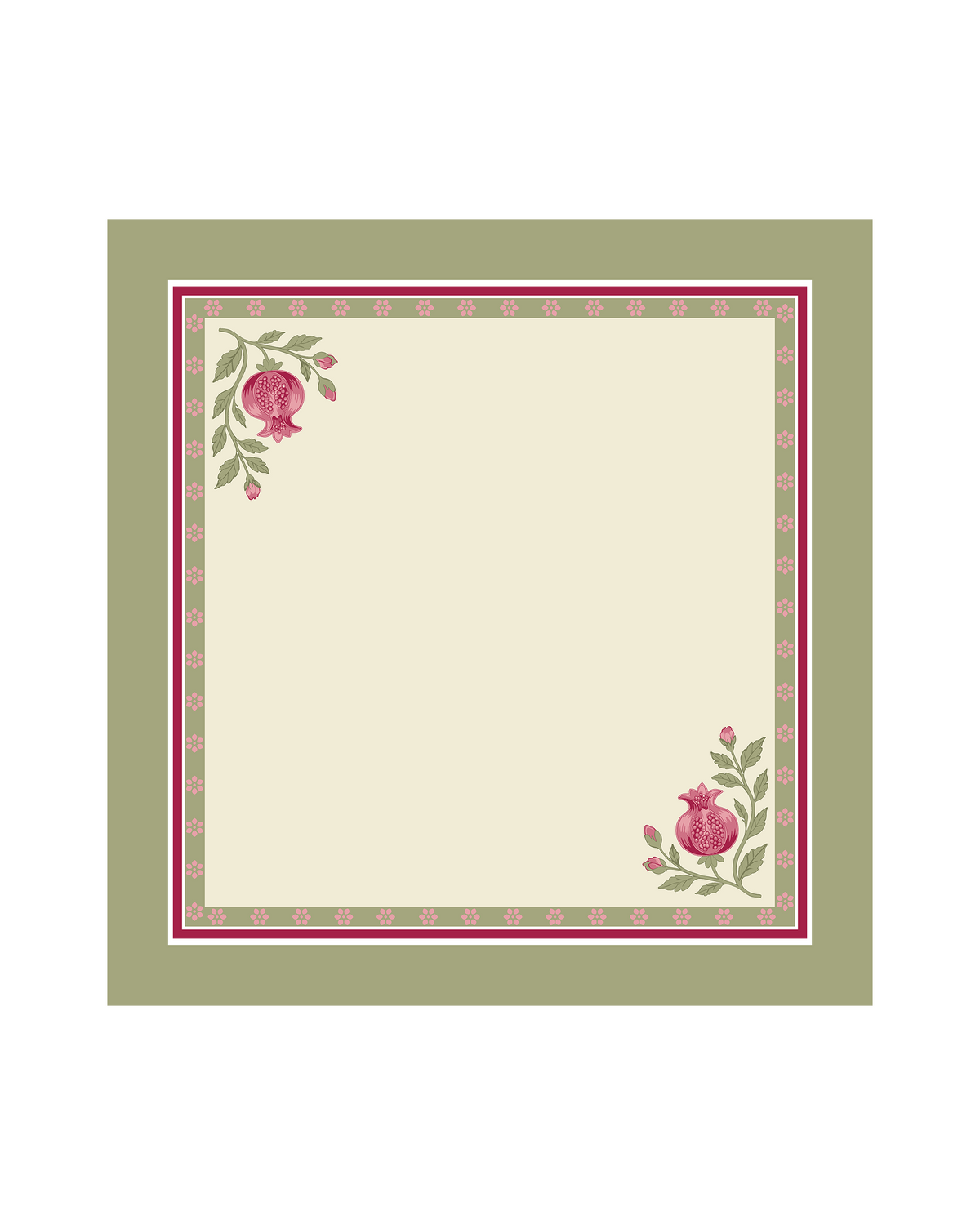 Anar Pink Cotton Table Napkin Set of 6