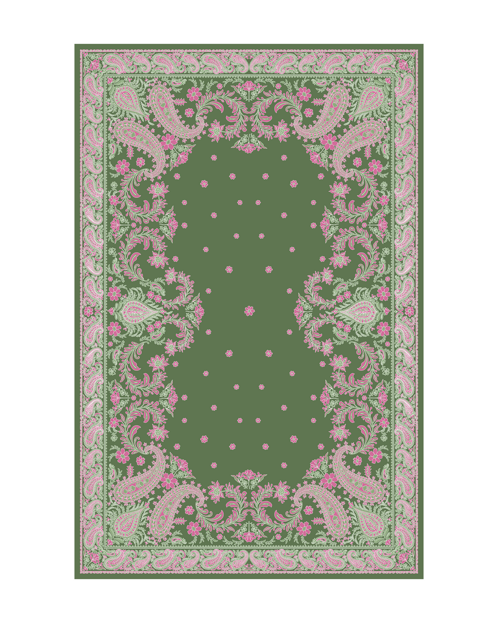 Paisely Pink Water-repellent  Table Cover