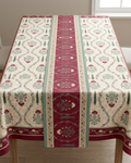 Evergreen Pink Cotton Table Runner
