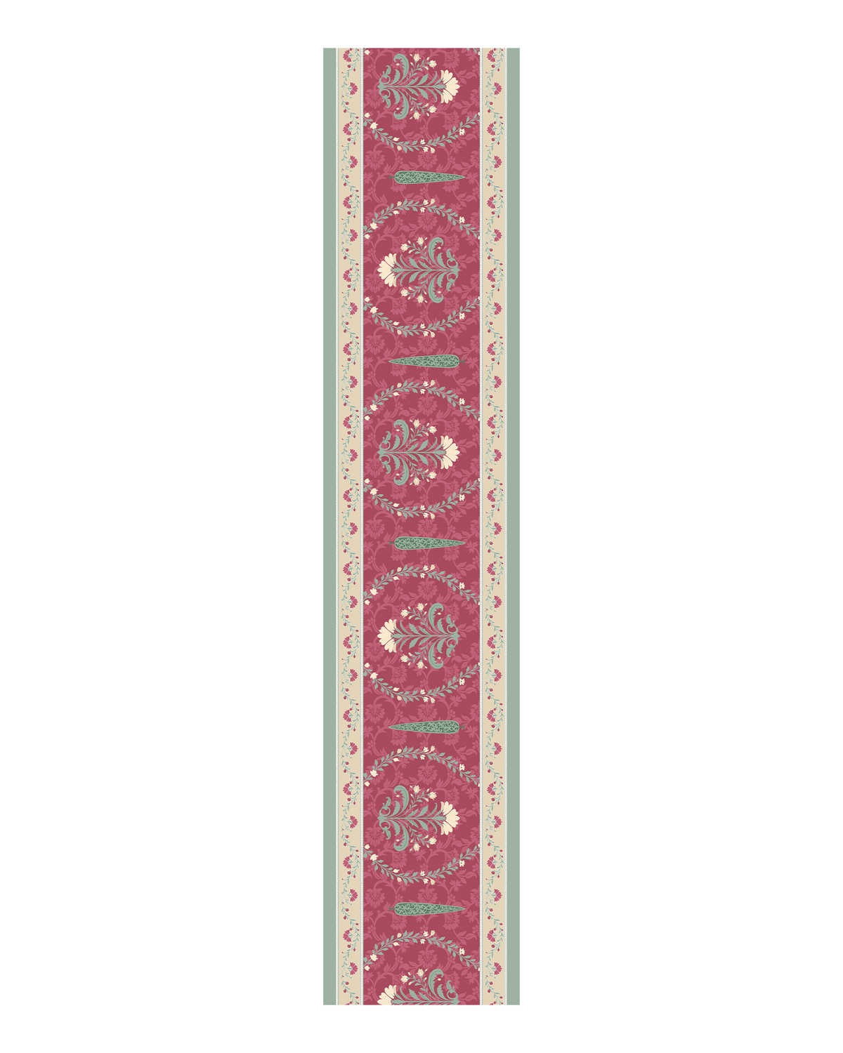 Evergreen Pink Cotton Table Runner