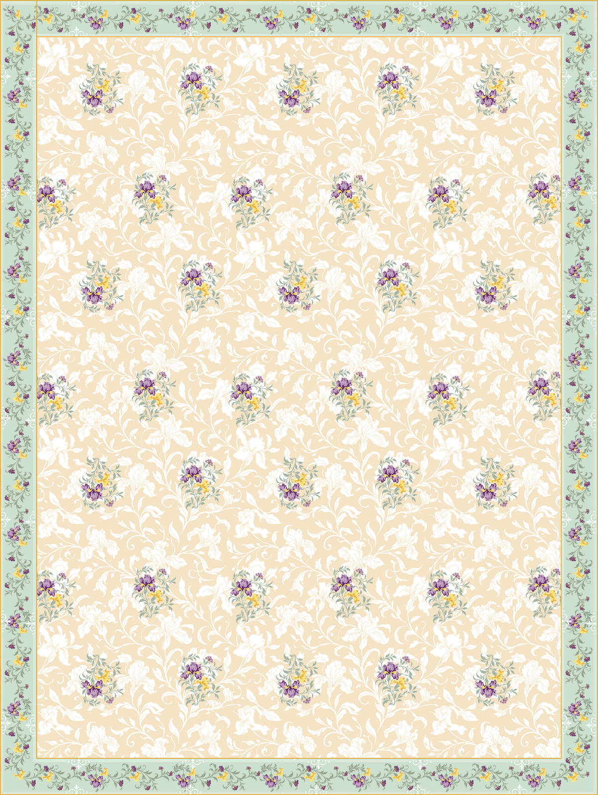Bloomingdale Reversible 100% Cotton Quilt