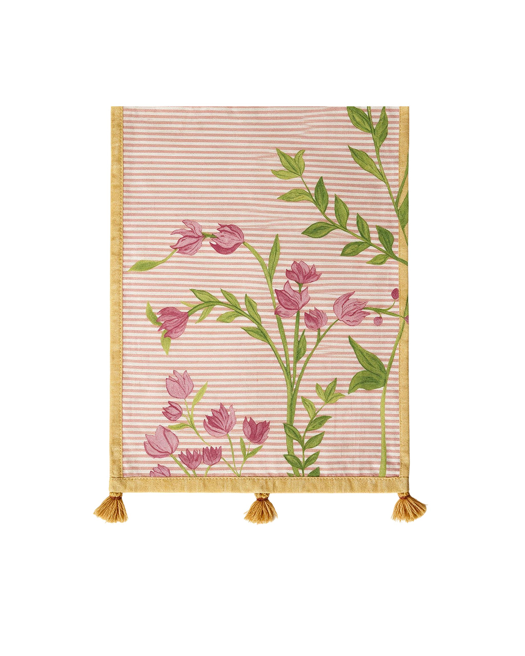 Bloomingdale Pink Canvas Table Runner