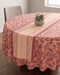 Willow Pink Cotton Table Runner