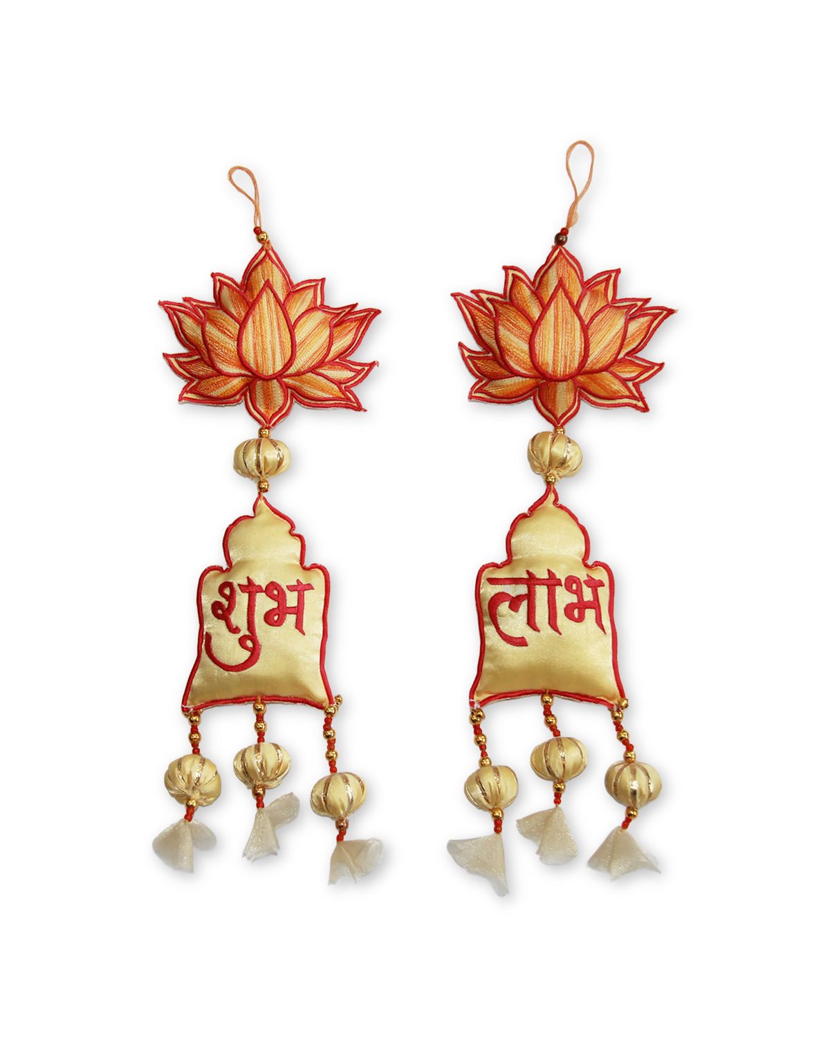 Yellow Lotus Shubh Labh - set of 2