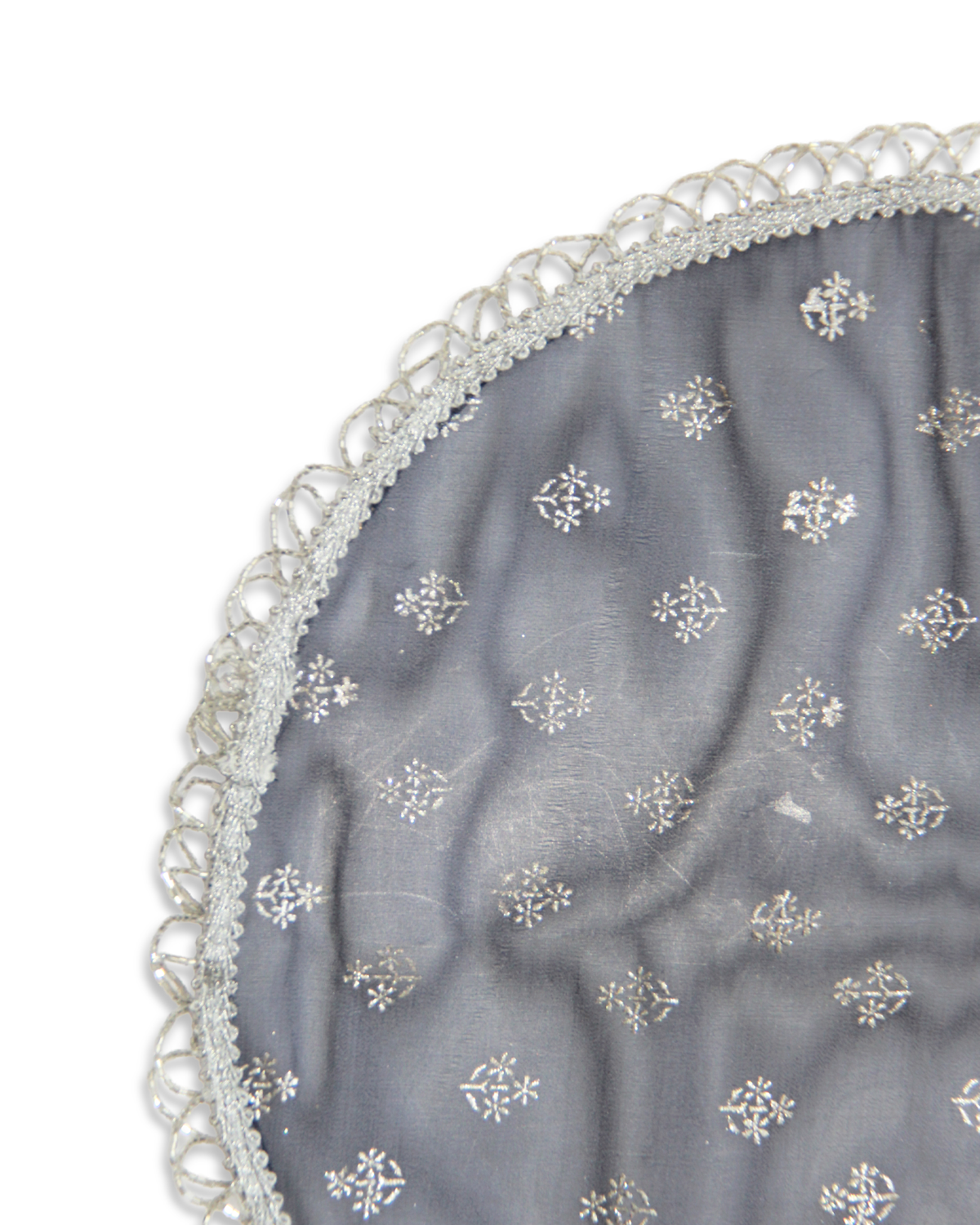 Blue Tissue Thali Cover Set of 2 ( Diameter- 20" &16")