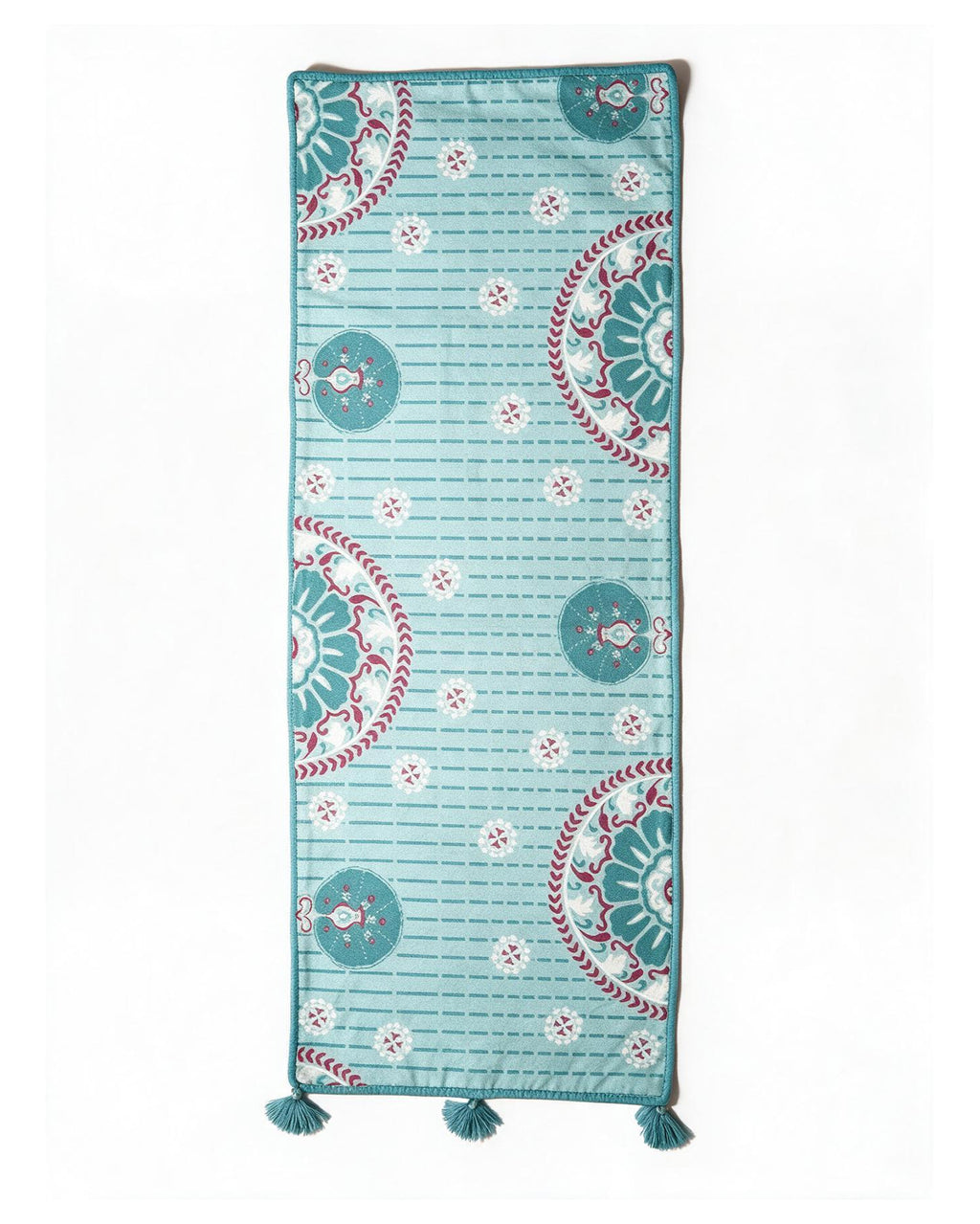 Suzani Blue Cotton Table Runner