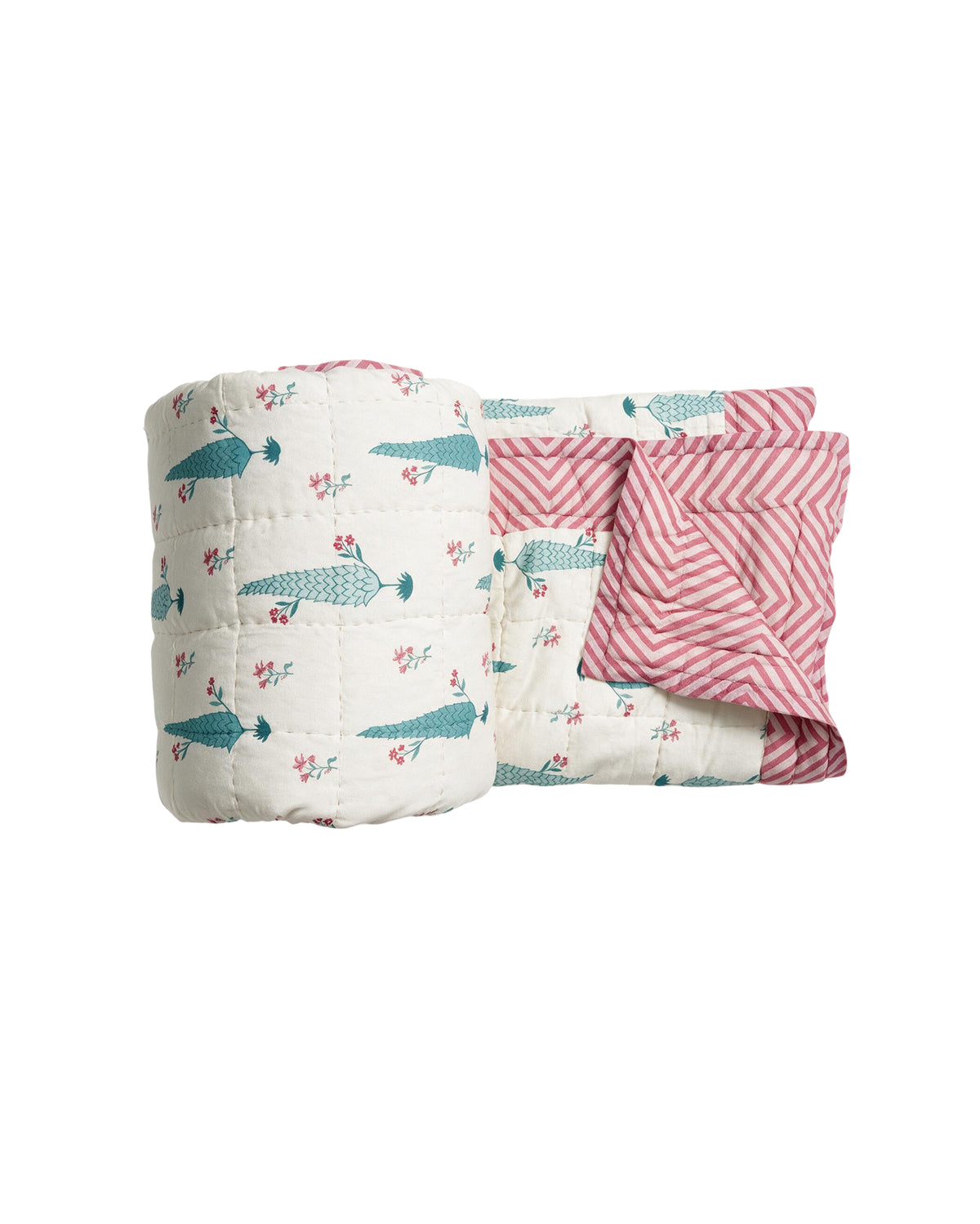 Pine Tree Reversible 100% Cotton Quilt