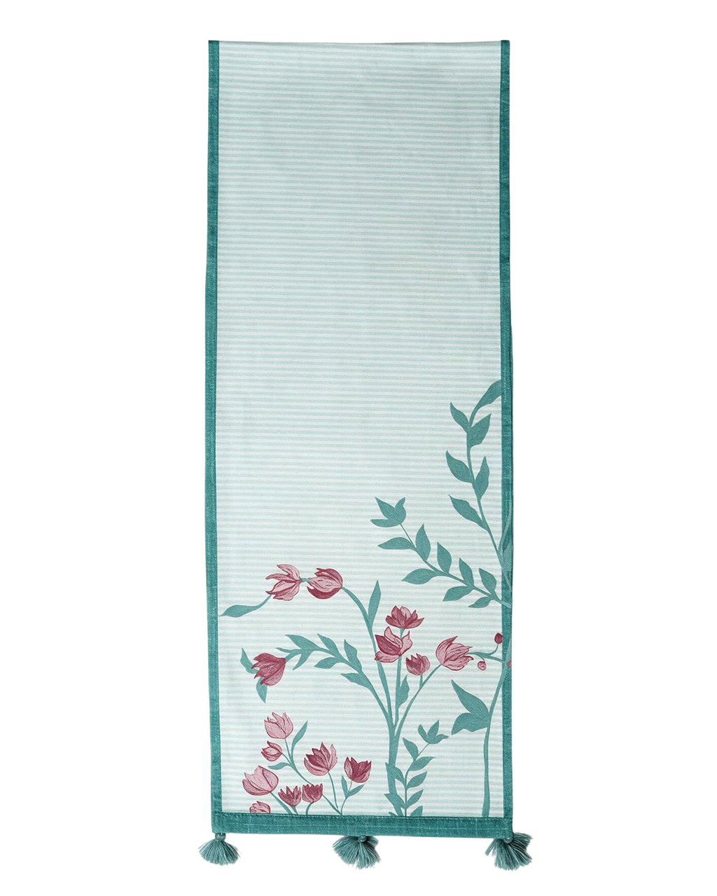 Bloomingdale Blue Canvas Table Runner