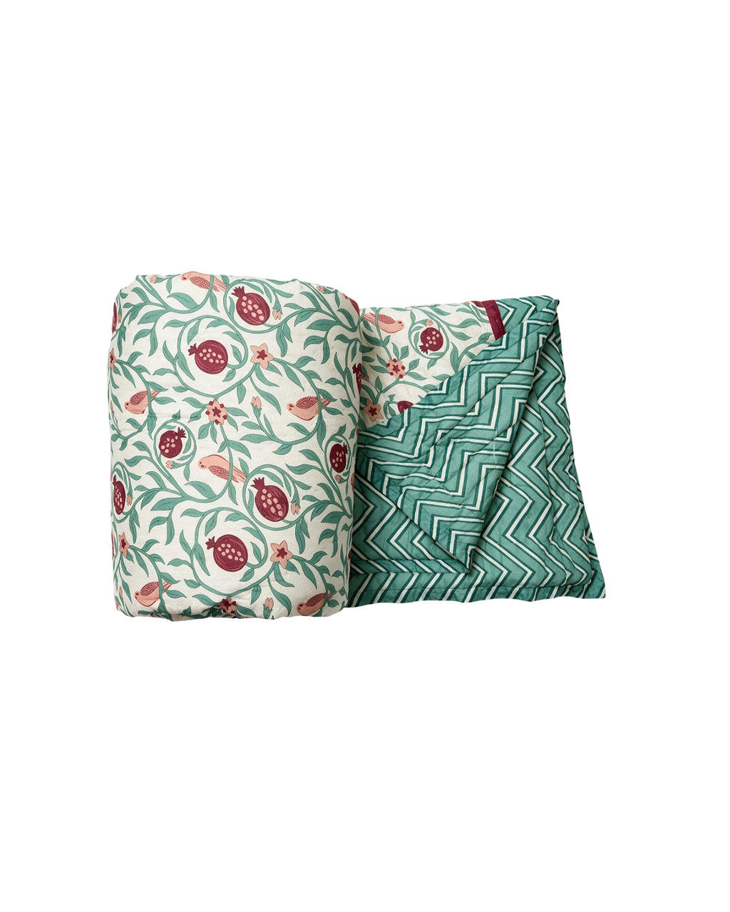 Evergreen Cotton Reversible 100% Cotton Quilt