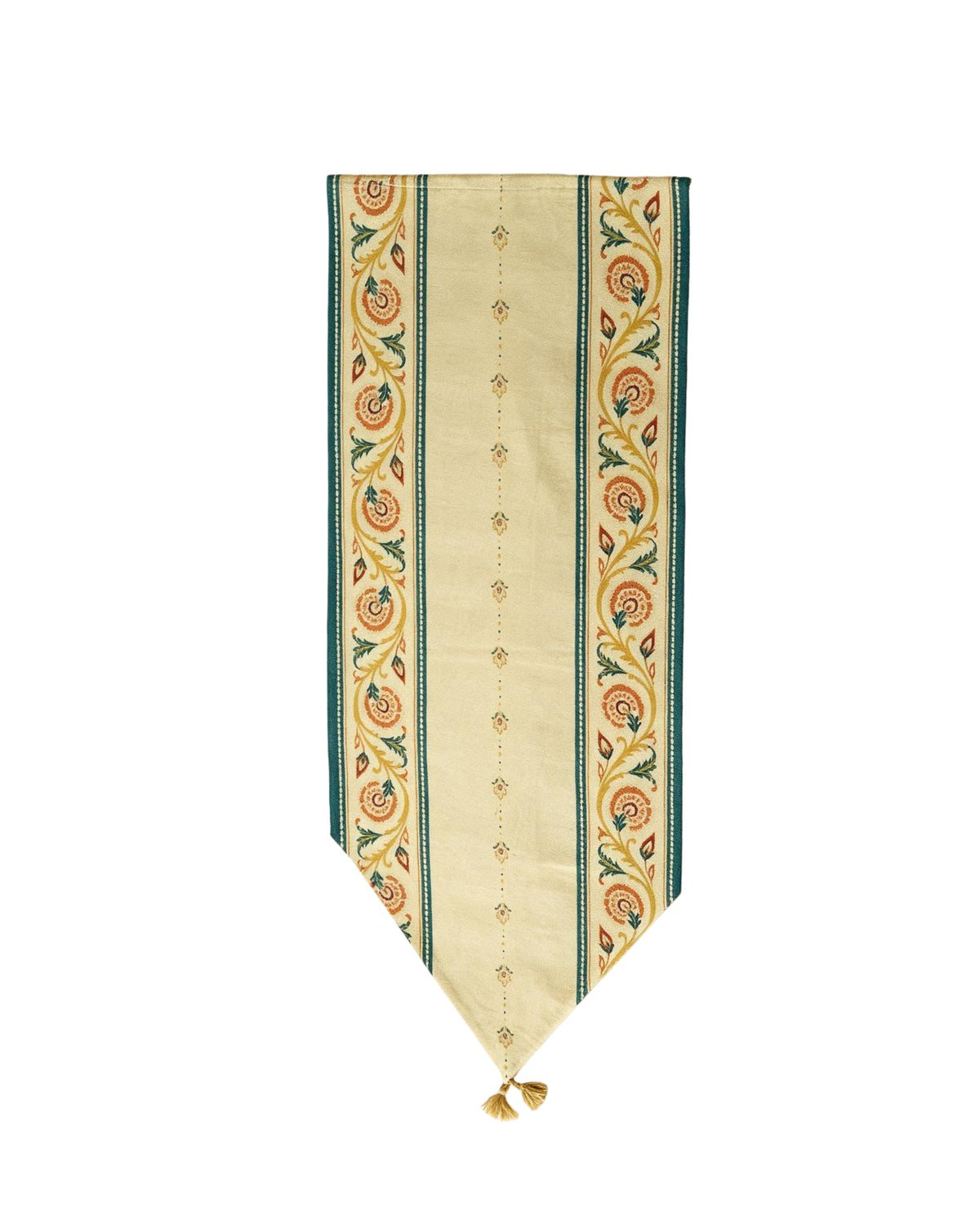 Willow Teal Cotton Table Runner