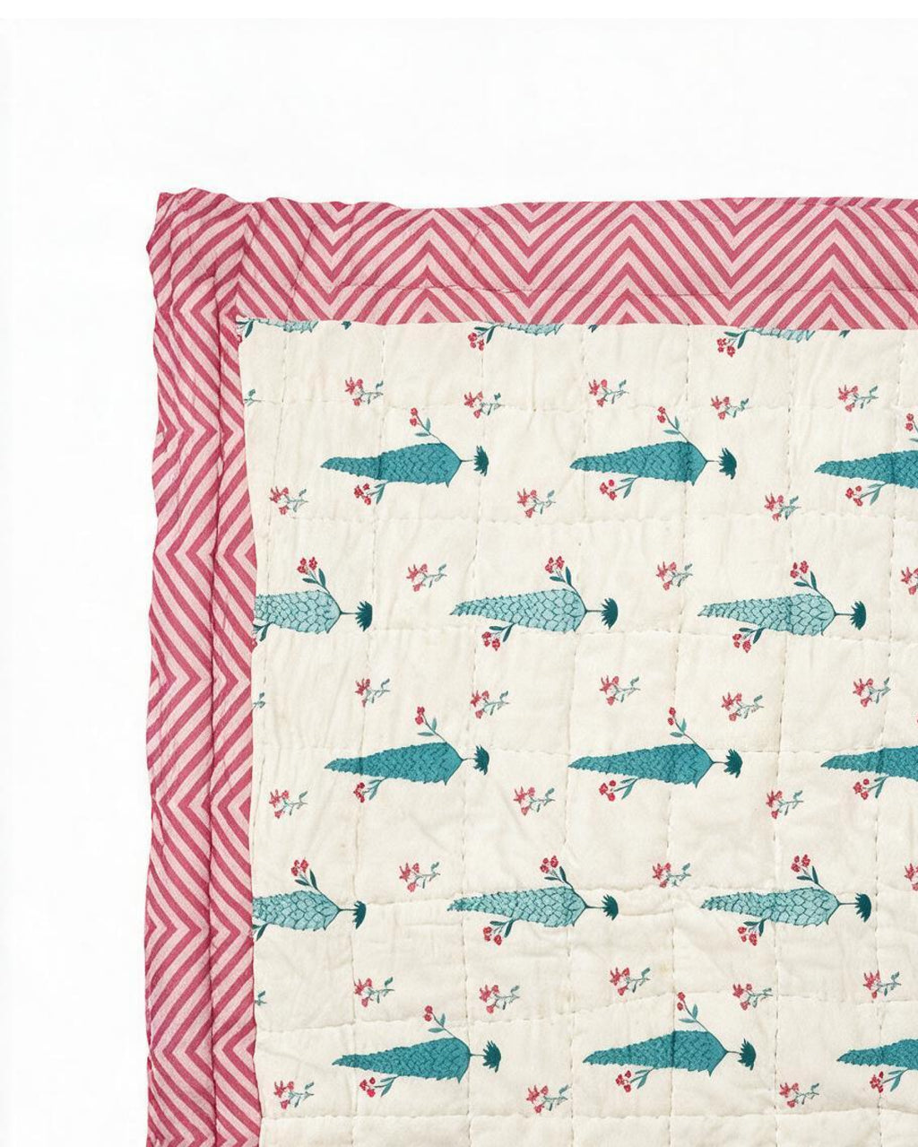 Pine Tree Reversible 100% Cotton Quilt