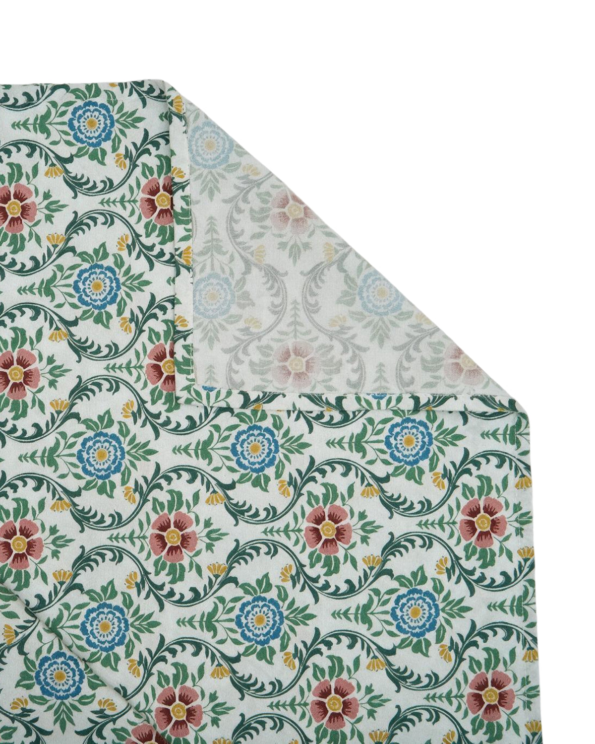 Evergreen Floral 100% Cotton  Bedsheet - 200 TC With 2 Pillow Covers
