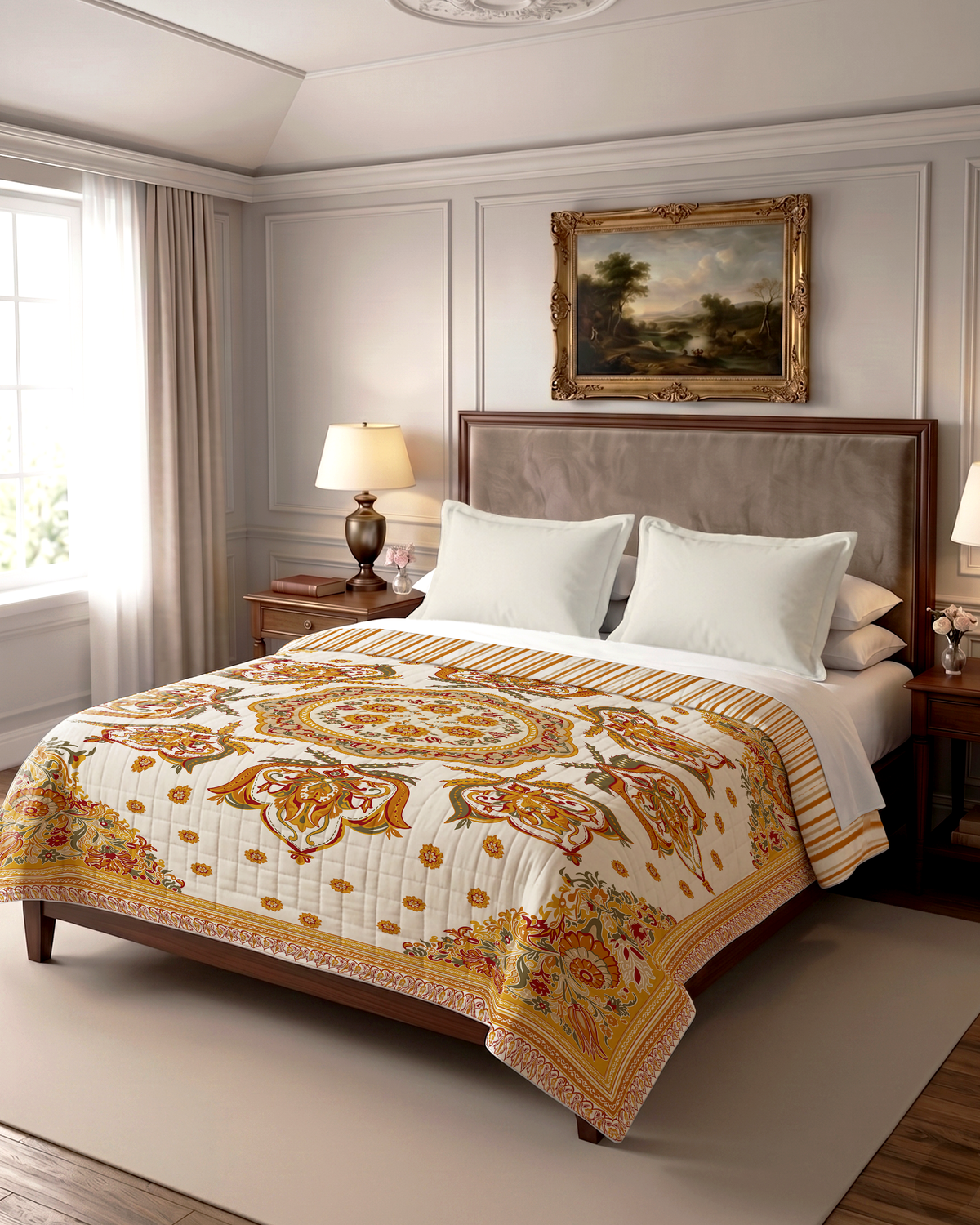Mandala Reversible 100% Cotton Quilt