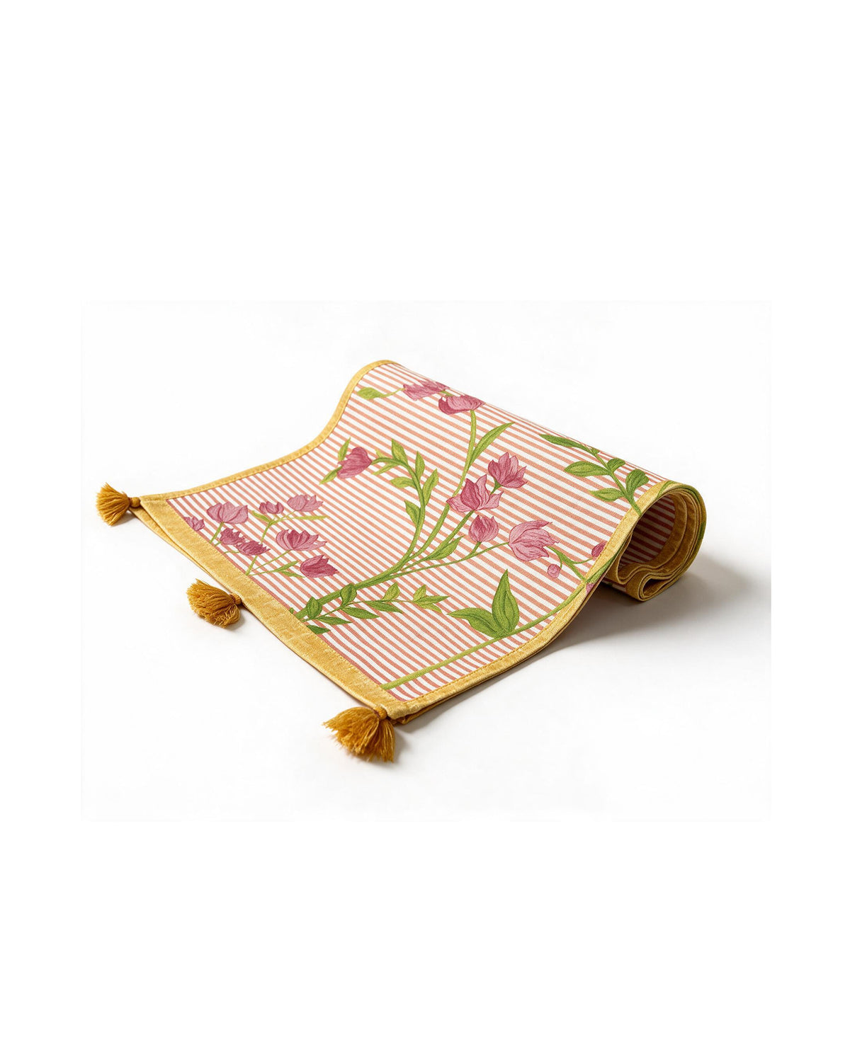 Bloomingdale Pink Canvas Table Runner