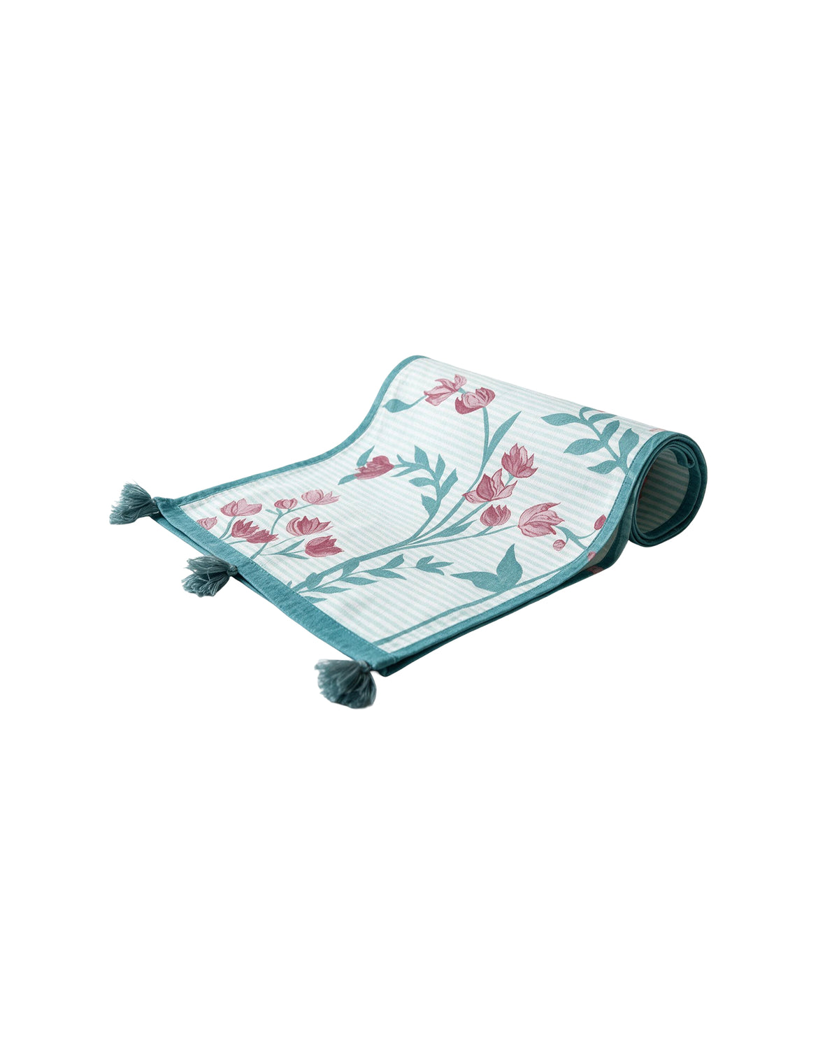 Bloomingdale Blue Canvas Table Runner