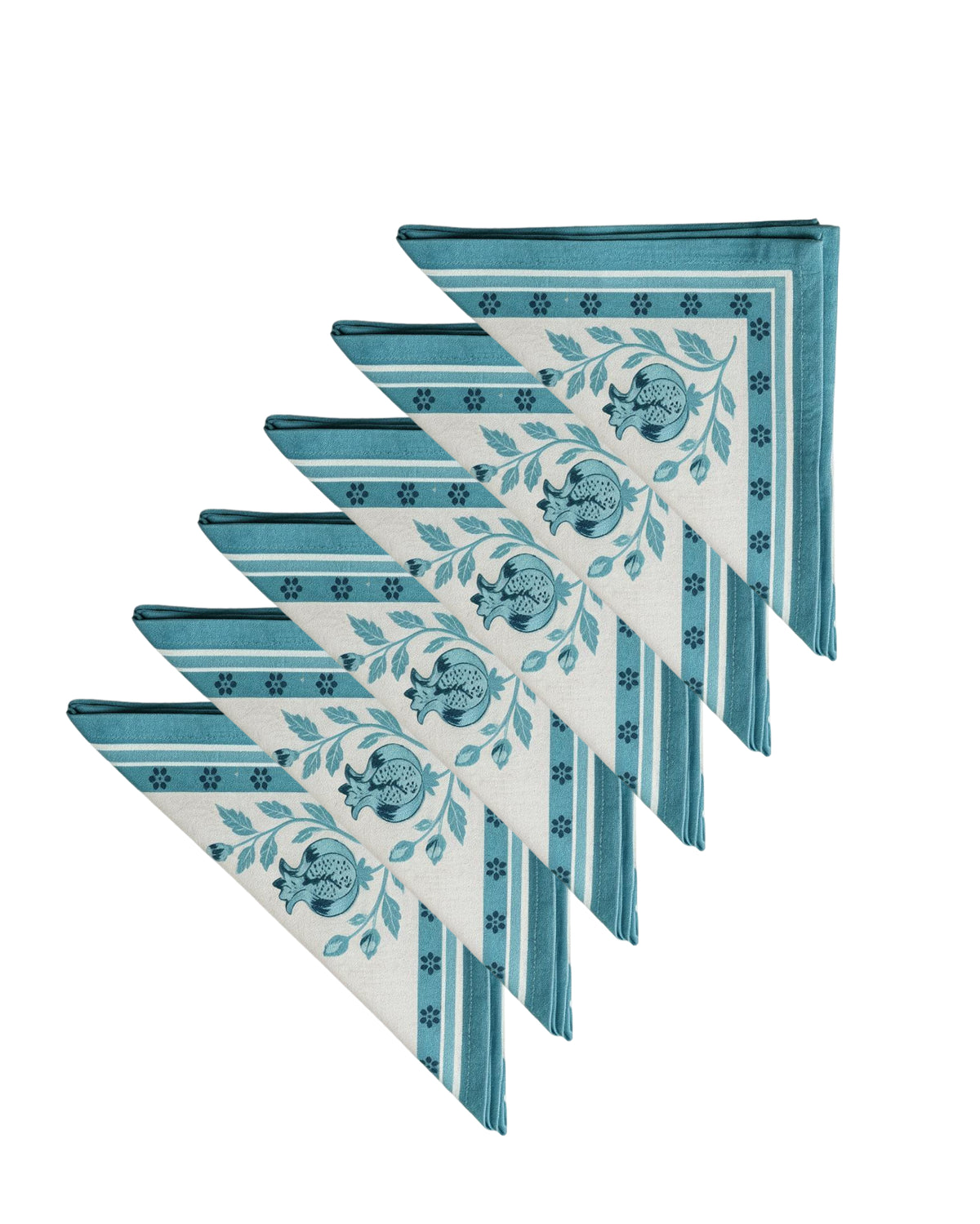 Anar Blue Cotton Table Napkin Set of 6