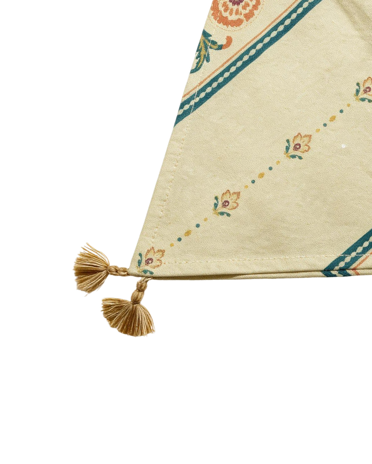 Willow Teal Cotton Table Runner