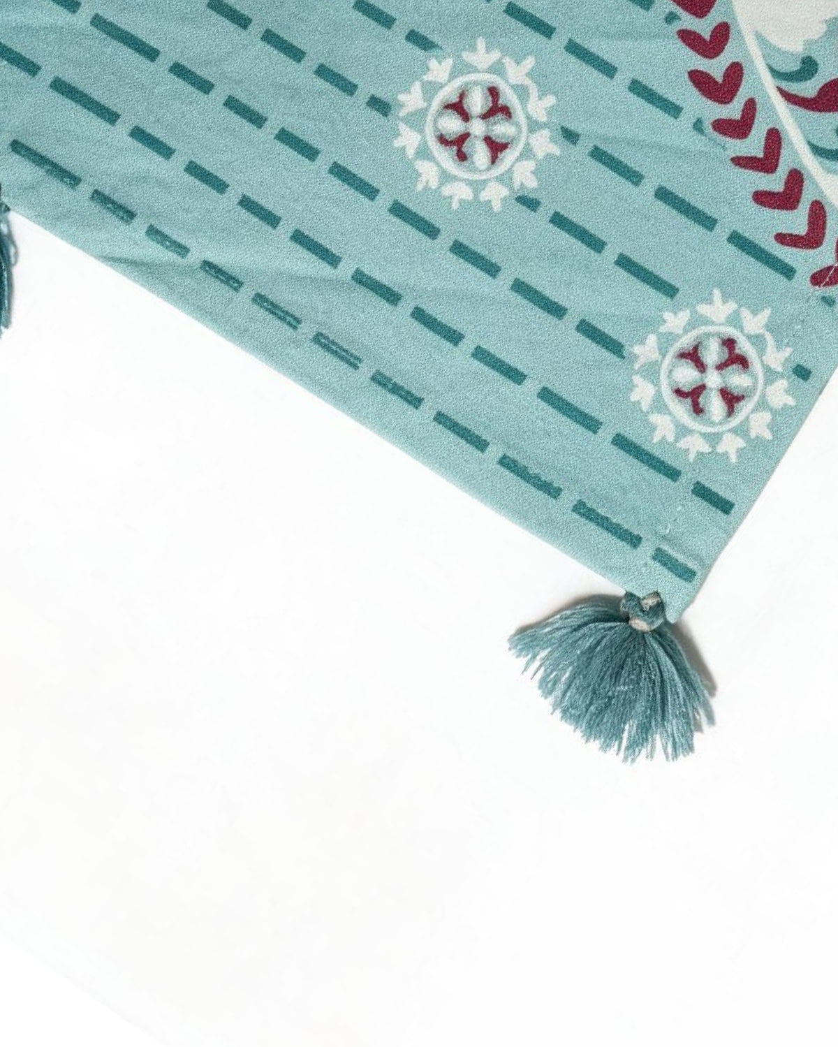 Suzani Blue Cotton Table Runner