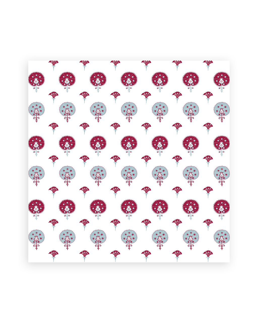Suzani Blue Cotton Table Napkin - Set of 6