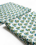 Blue Boota Block Printed Cotton Napkins