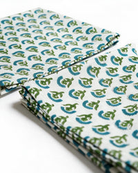 Blue Boota Block Printed Cotton Napkins