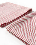 Pink Stripes Block Printed Cotton Napkins