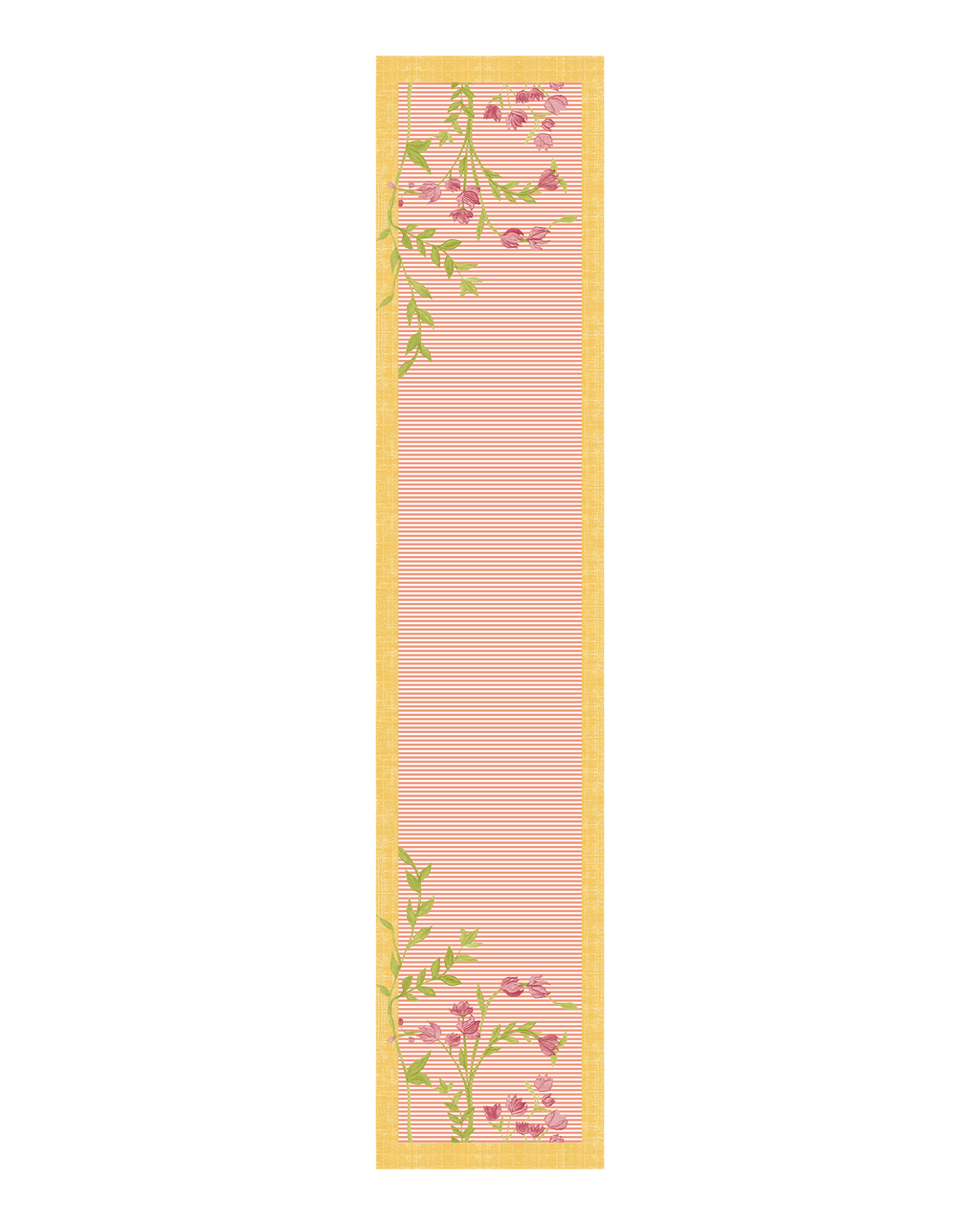 Bloomingdale Pink Canvas Table Runner