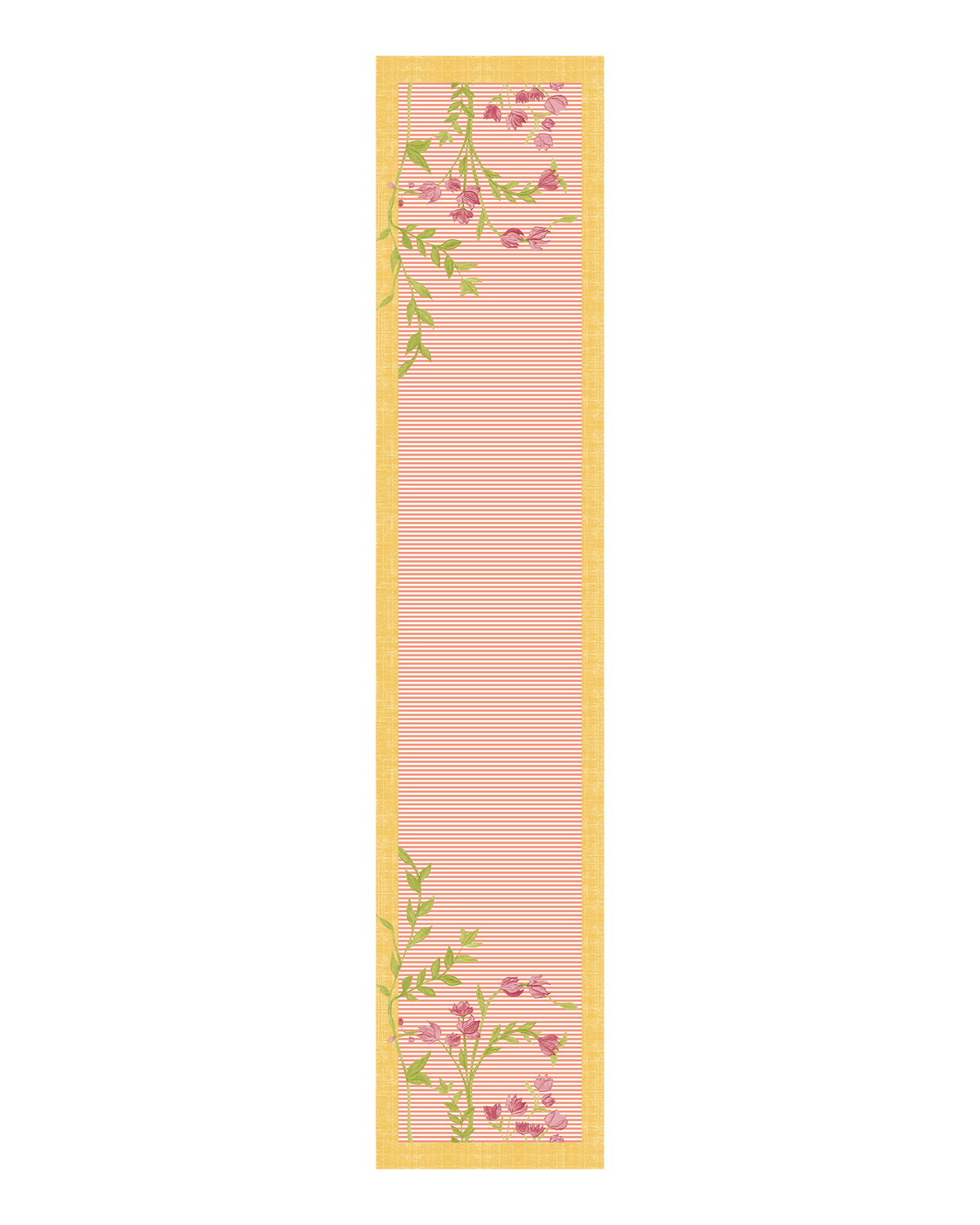 Bloomingdale Pink Canvas Table Runner
