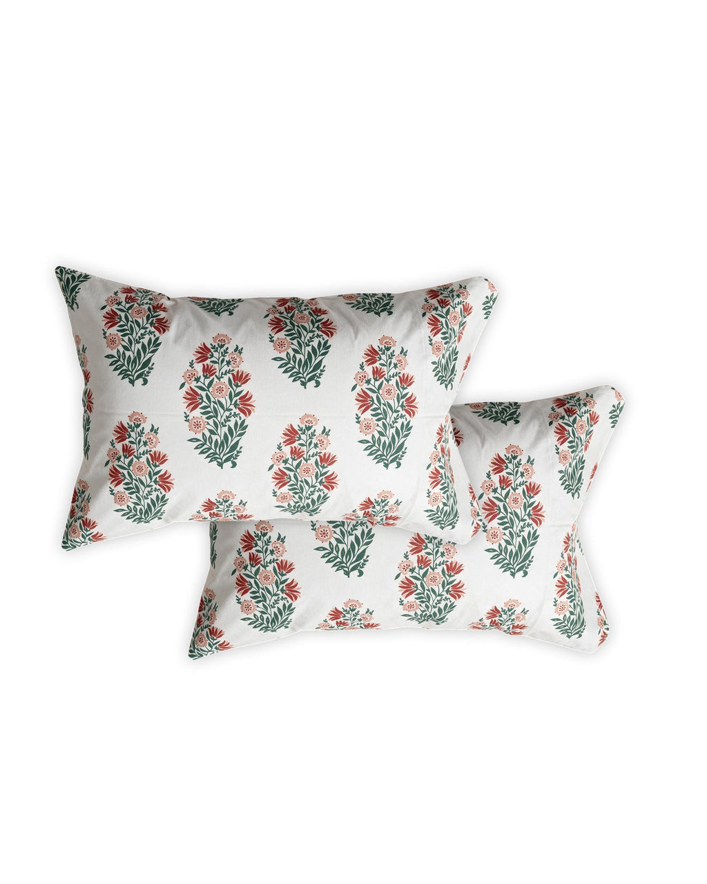 Evergreen Gul 100% Cotton  Bedsheet - 200 TC With 2 Pillow Covers