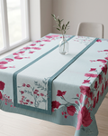Bloomingdale Blue Canvas Table Runner