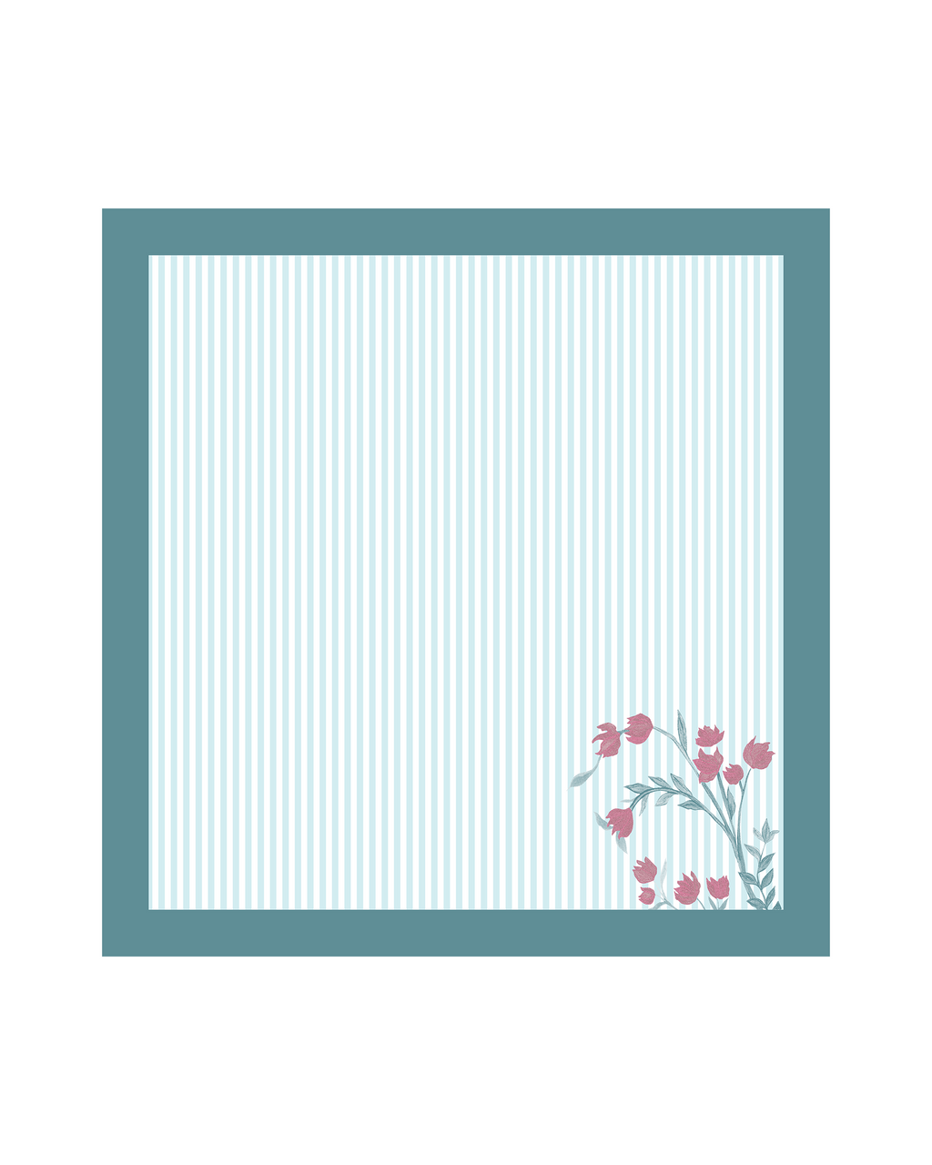 Bloomingdale Blue Cotton Table Napkins- Set of 6