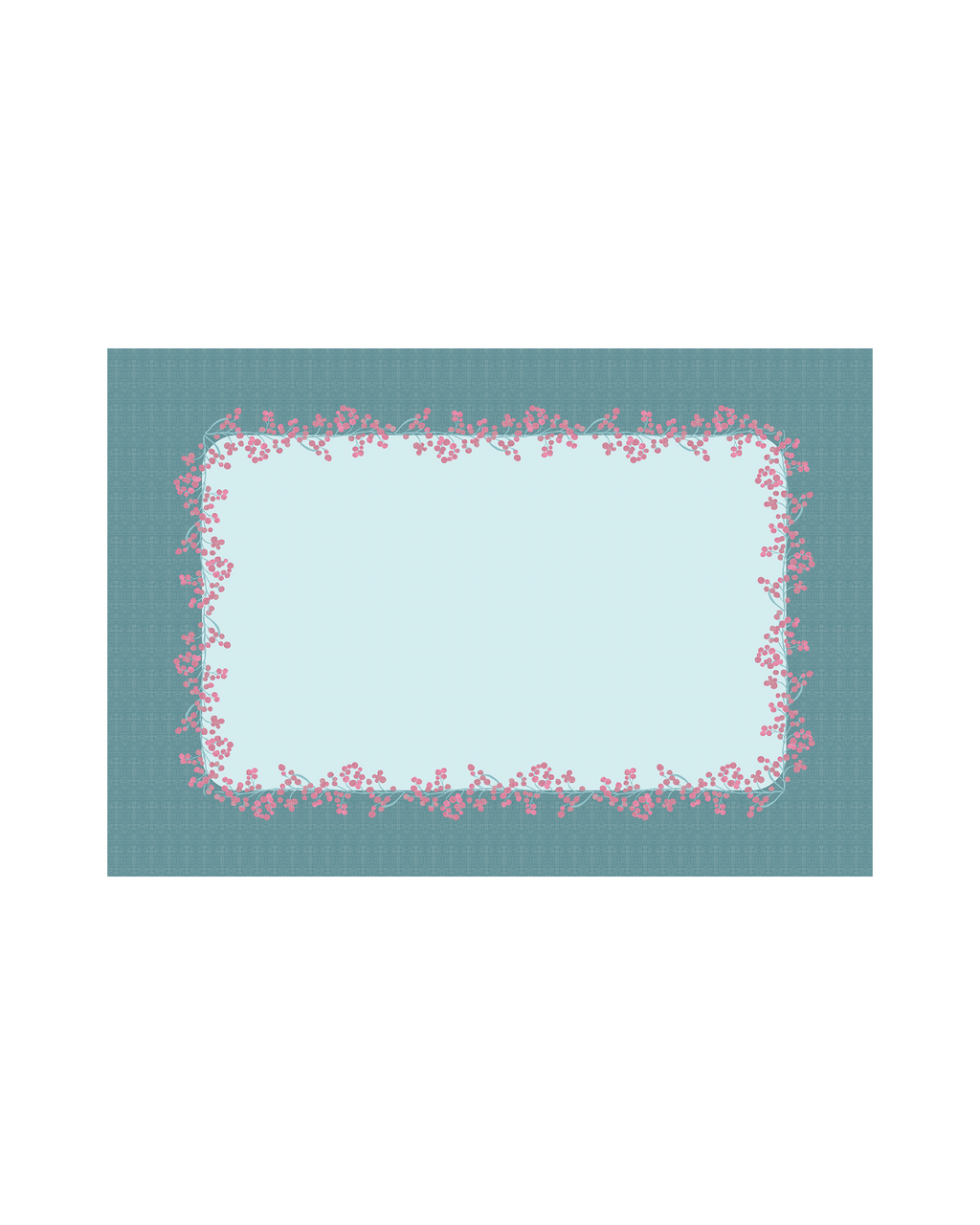 Bloomingdale Blue Cotton Water-repellent Placemat- Set of 6