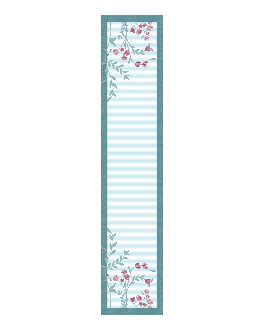 Bloomingdale Blue Canvas Table Runner
