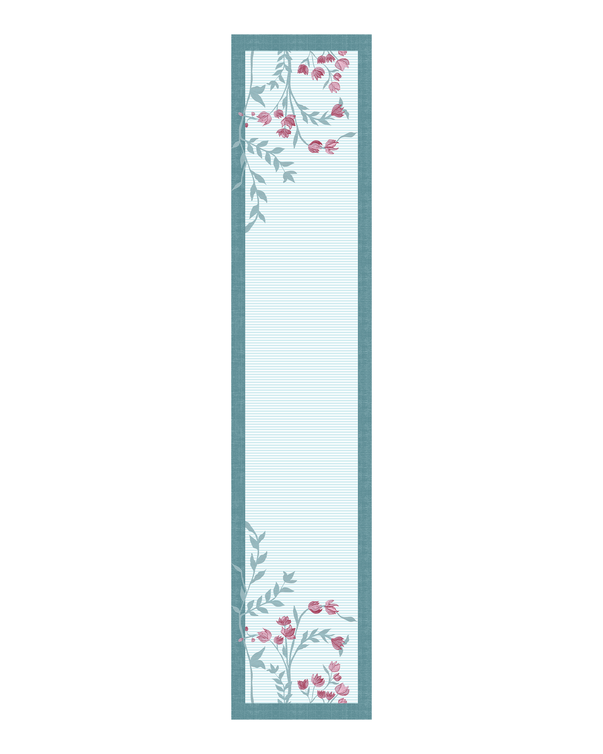 Bloomingdale Blue Canvas Table Runner