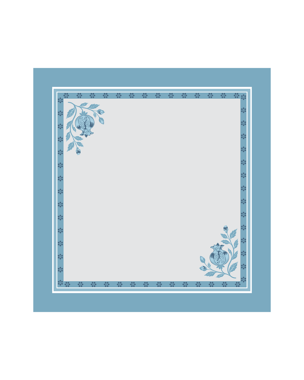 Anar Blue Cotton Table Napkin Set of 6