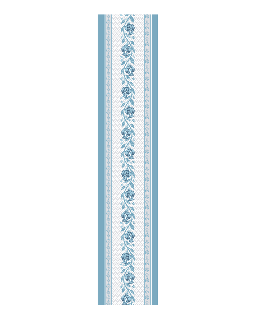 Anar Blue Cotton Table Runner