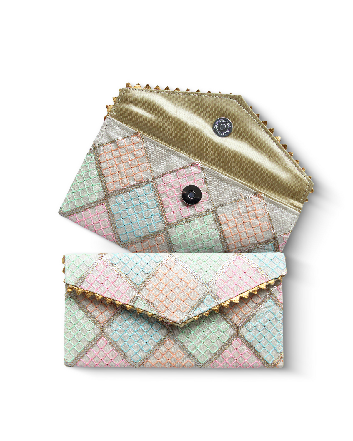 Multicolour Fabric with Sequence Shagun Money Envelop - Set of 2