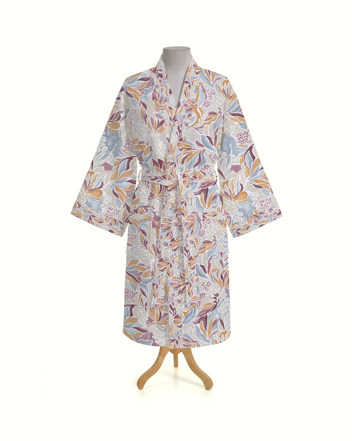Sundial 100% Cotton Waffle Bathrobe Red