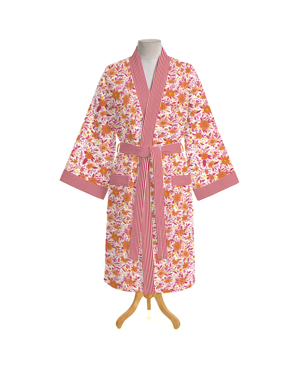 Sintra 100% Cotton Bathrobe Pink
