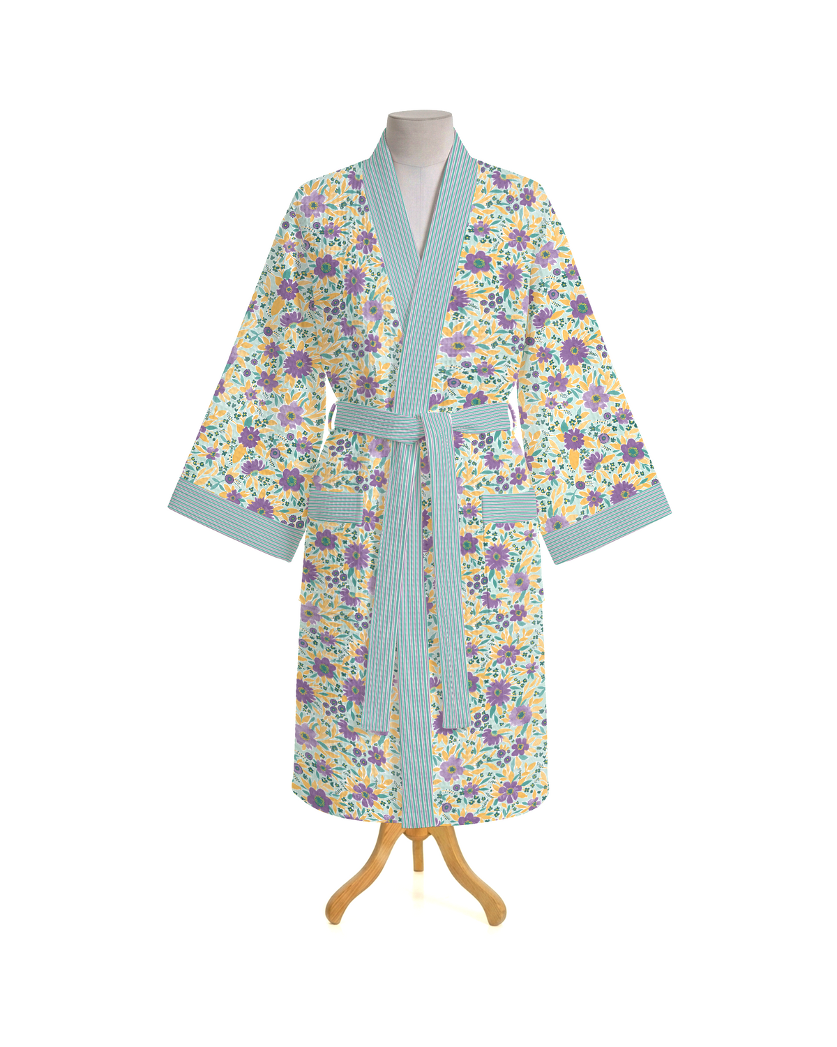 Sintra 100% Cotton Bathrobe Blue