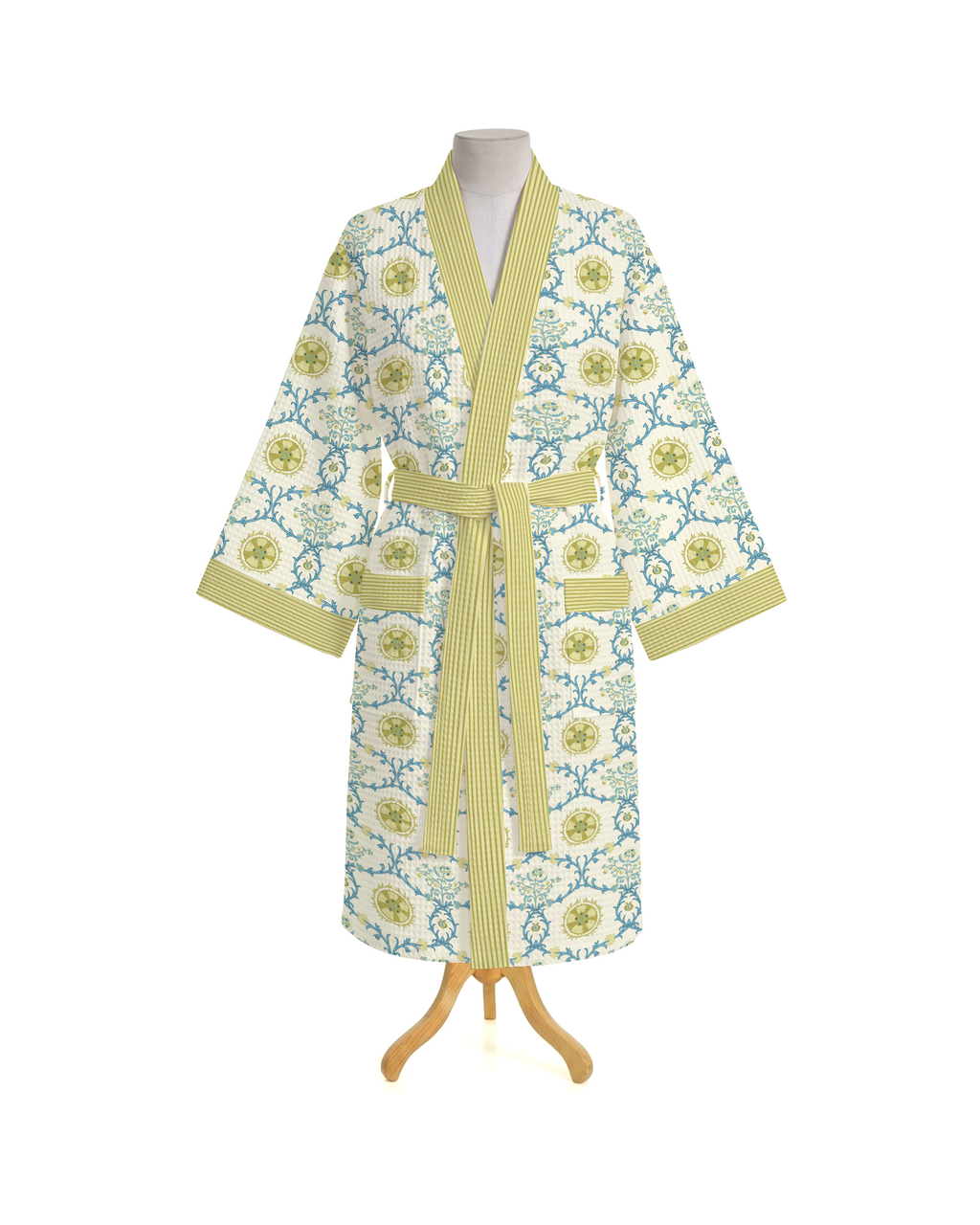 Compass 100% Cotton Green Bathrobe