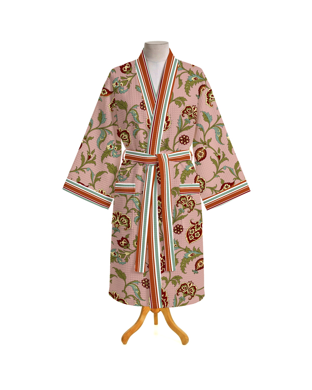 Halo Peach 100% Cotton Waffle Bathrobe