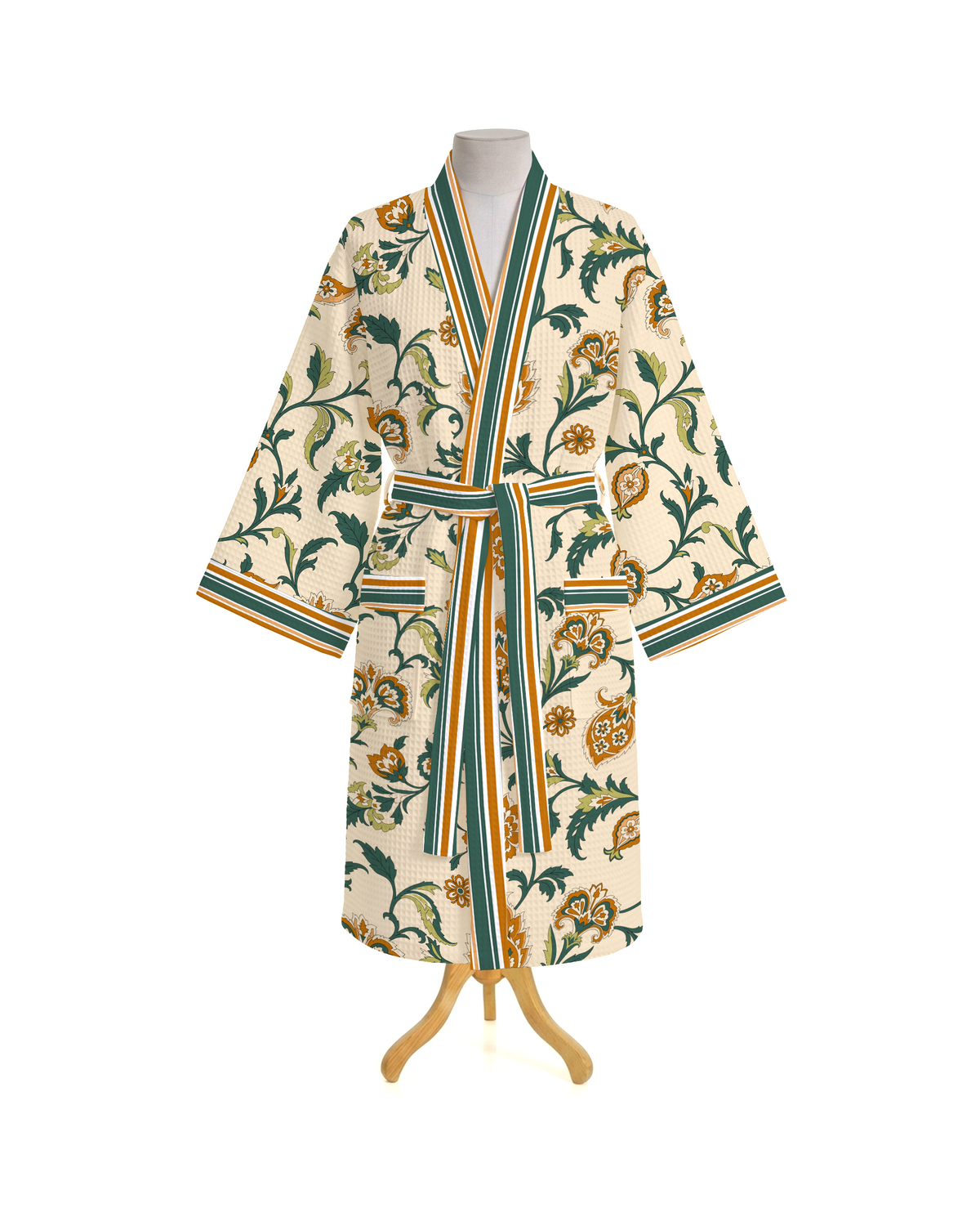 Halo Green 100% Cotton Waffle Bathrobe