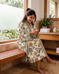 Halo Green 100% Cotton Waffle Bathrobe