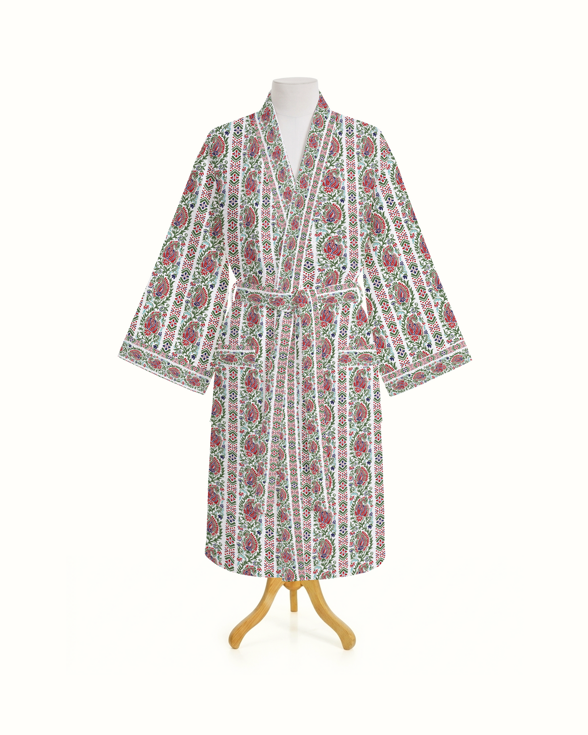 Fable Paisley 100% Cotton Bathrobe