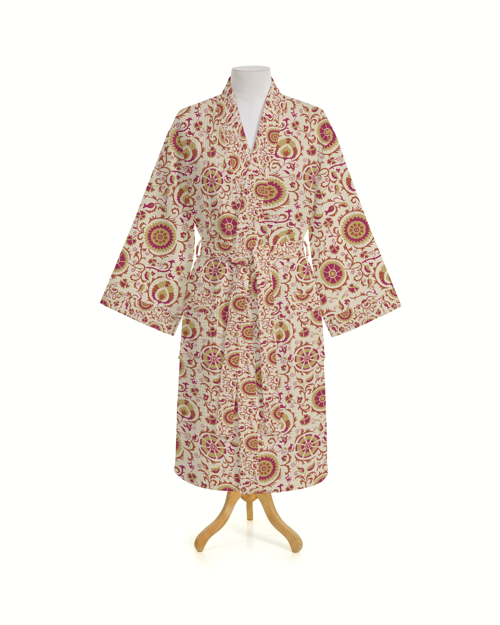 Tangier 100% Cotton Waffle Neutral Bathrobe