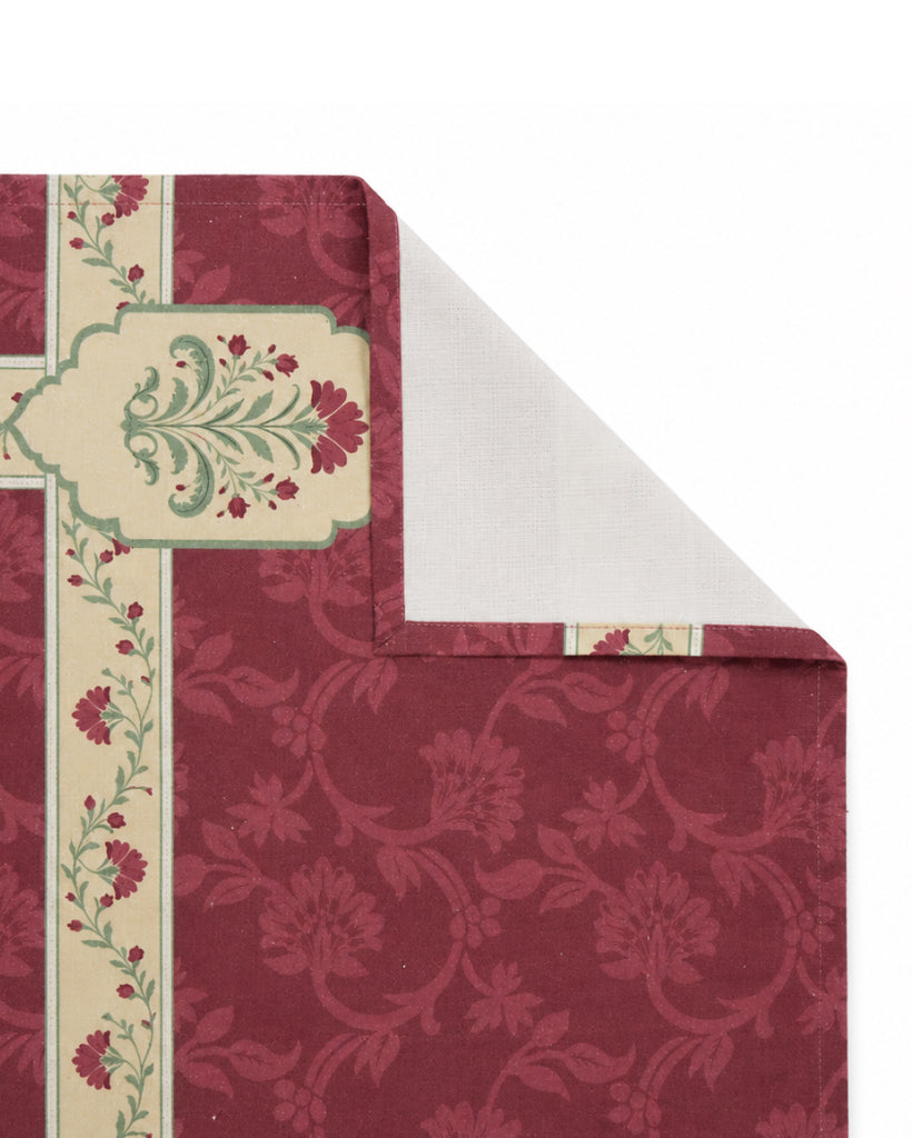 Evergreen Pink Cotton Water-repellent Table Mat Set of 6